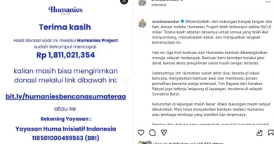 Anies Baswedan Sebut Bencana Sumatera ‘Buatan Manusia’ Sampai Desak Pelaku Harus Diadili, Tapi Tetap Kirim Bantuan Rp 1,8 Miliar